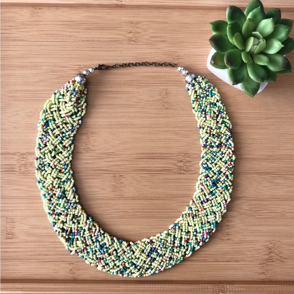 Beaded statement necklace - Picture 4 of 4